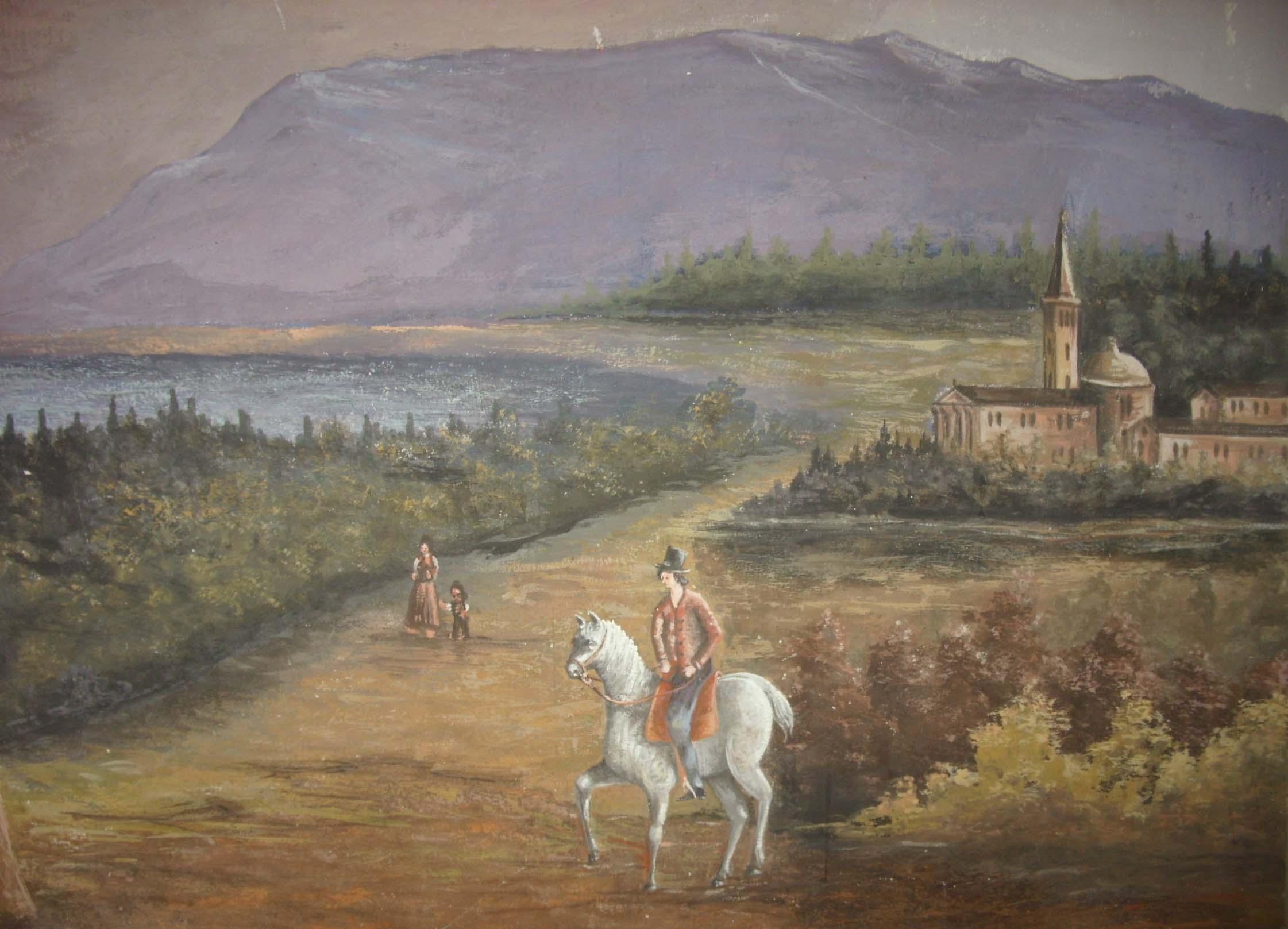 Affresco vedute a cavallo